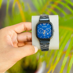 Casio Vintage Moon Phase Square Watch
