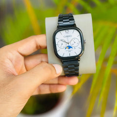 Casio Vintage Moon Phase Square Watch